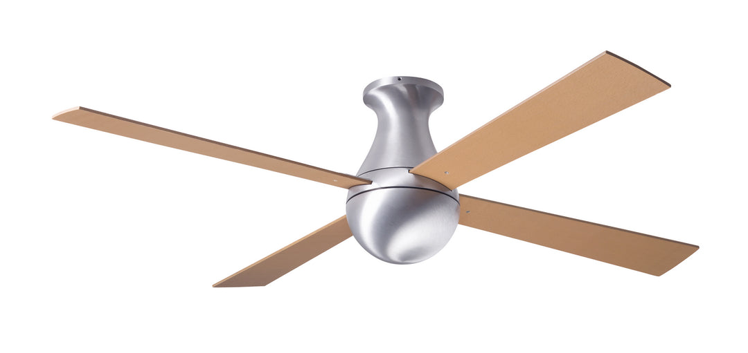 Modern Fan Company Ball Flush BAL-FM-BA-42-MP-NL-001 Ceiling Fan 42 - Brushed Aluminum, Maple/