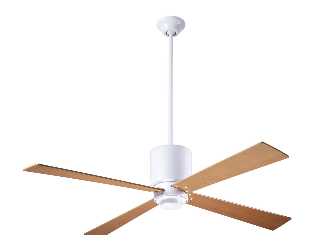 Modern Fan Company Lapa LAP-GW-50-MP-NL-001 Ceiling Fan 50 - Gloss White, Maple/