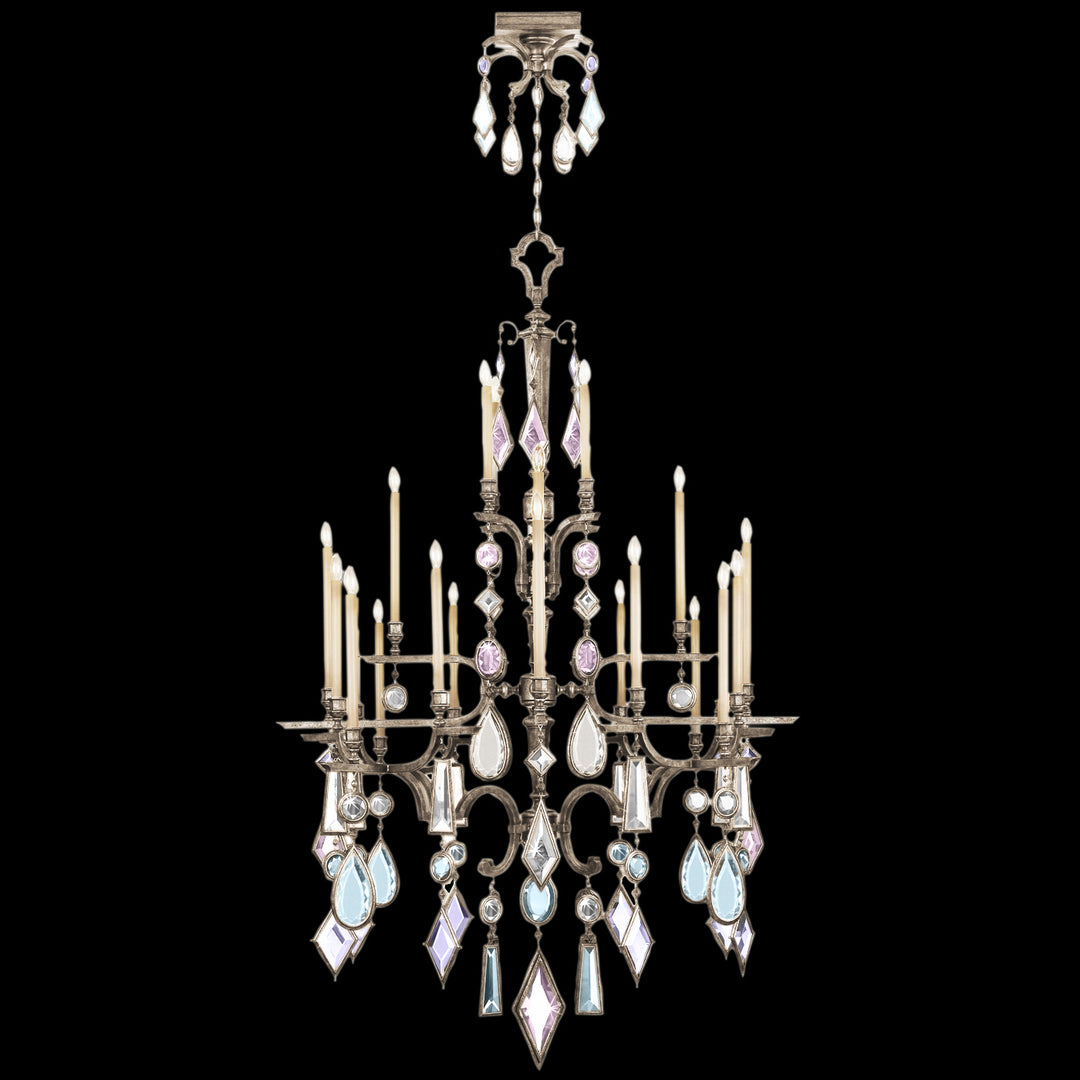 Fine Art Encased Gems 714040-1ST Chandelier Light - Silver