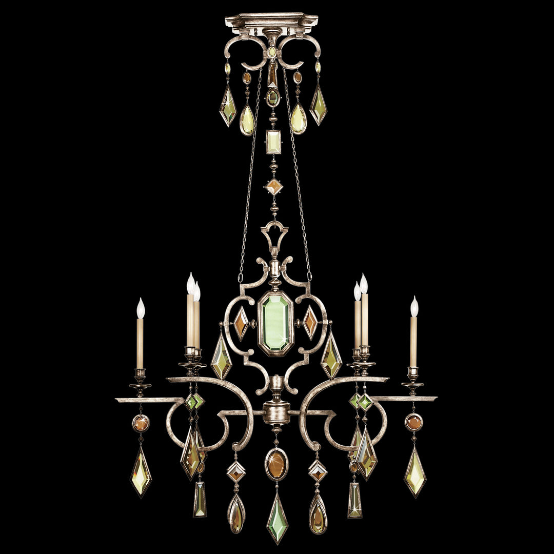 Fine Art Encased Gems 725940-1ST Chandelier Light - Silver
