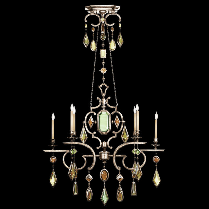 Fine Art Encased Gems 725940-1ST Chandelier Light - Silver