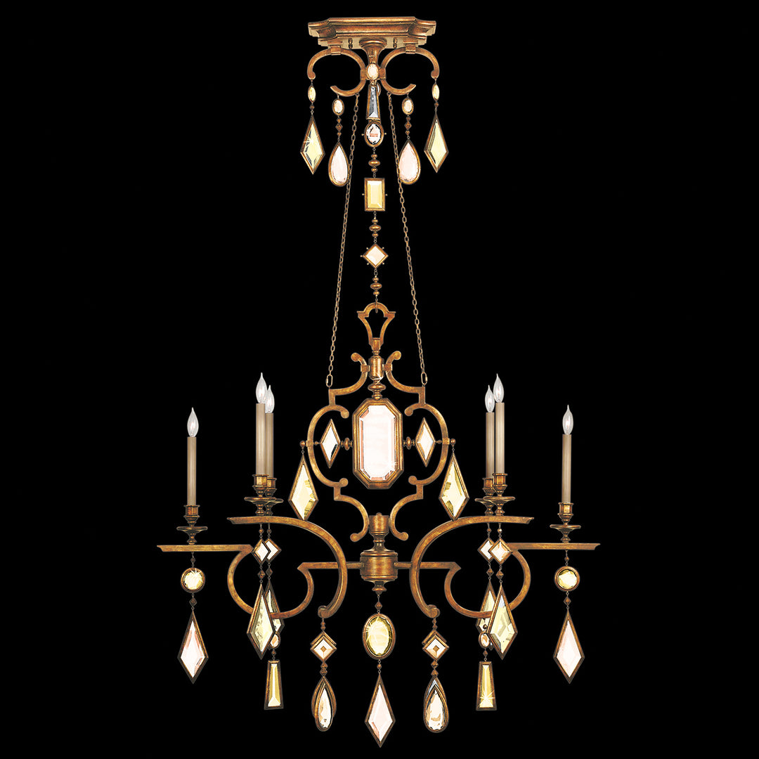 Fine Art Encased Gems 726040-1ST Chandelier Light - Gold