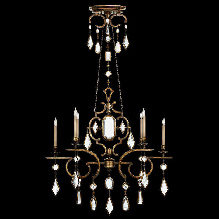 Fine Art Encased Gems 726040-3ST Chandelier Light - Gold