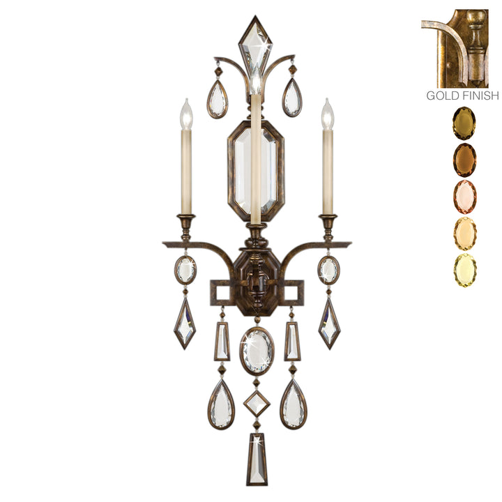 Fine Art Encased Gems 727050-1ST Wall Light - Gold