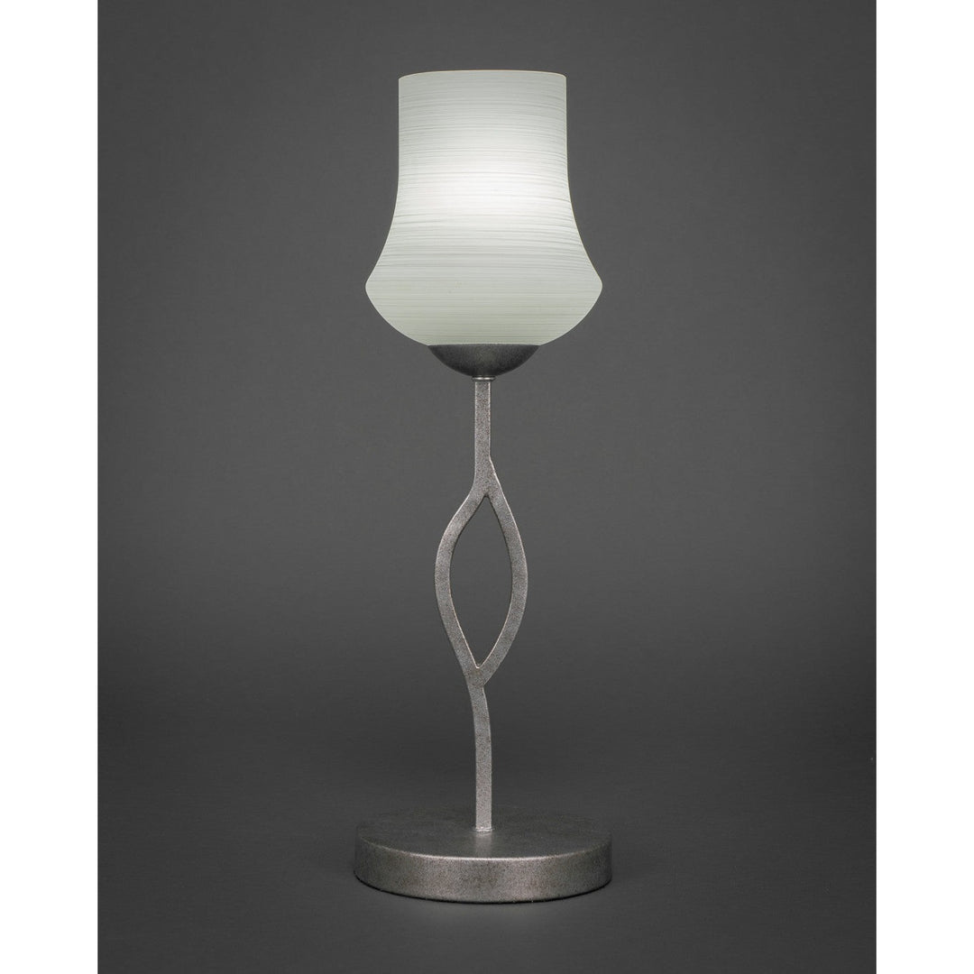 Toltec Lighting 140-AS-681  Revo Lamp Aged Silver