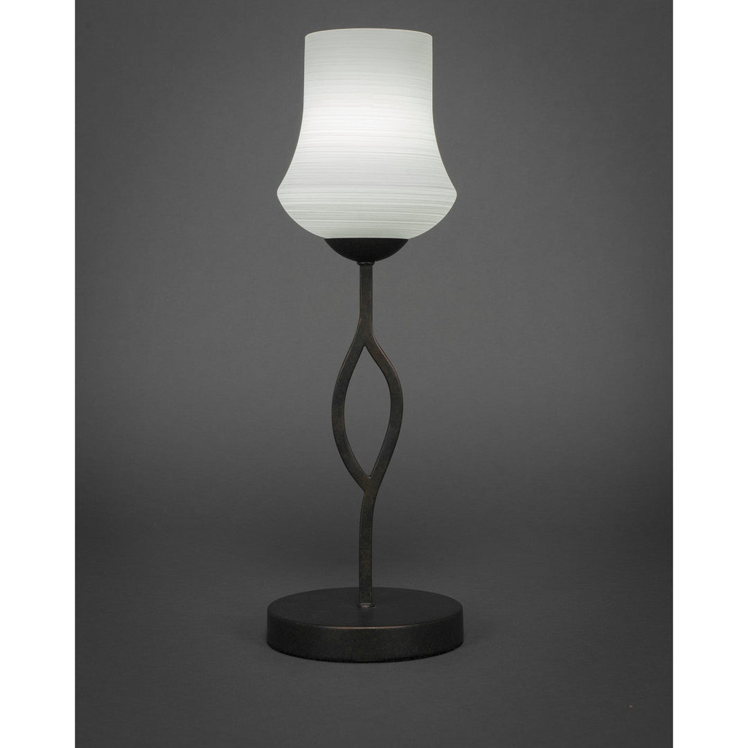 Toltec Lighting 140-DG-681  Revo Lamp Dark Granite