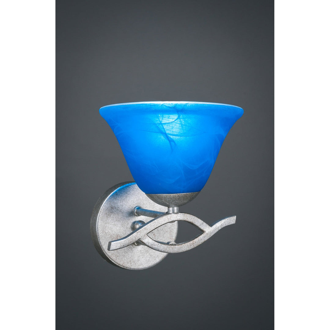 Toltec Revo 141-as-4155 Wall Sconce Light - Aged Silver