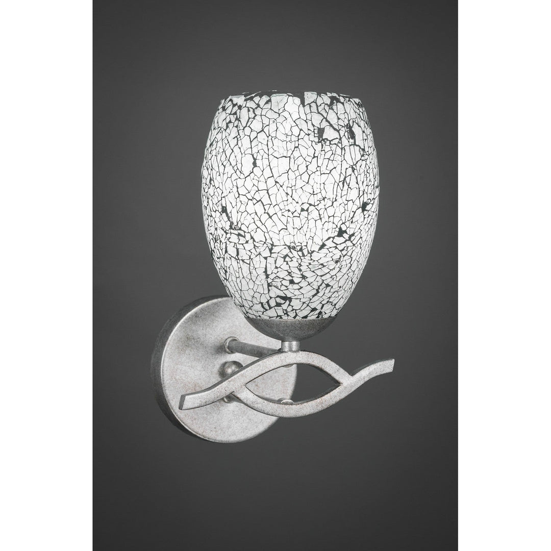 Toltec Revo 141-as-4165 Wall Sconce Light - Aged Silver