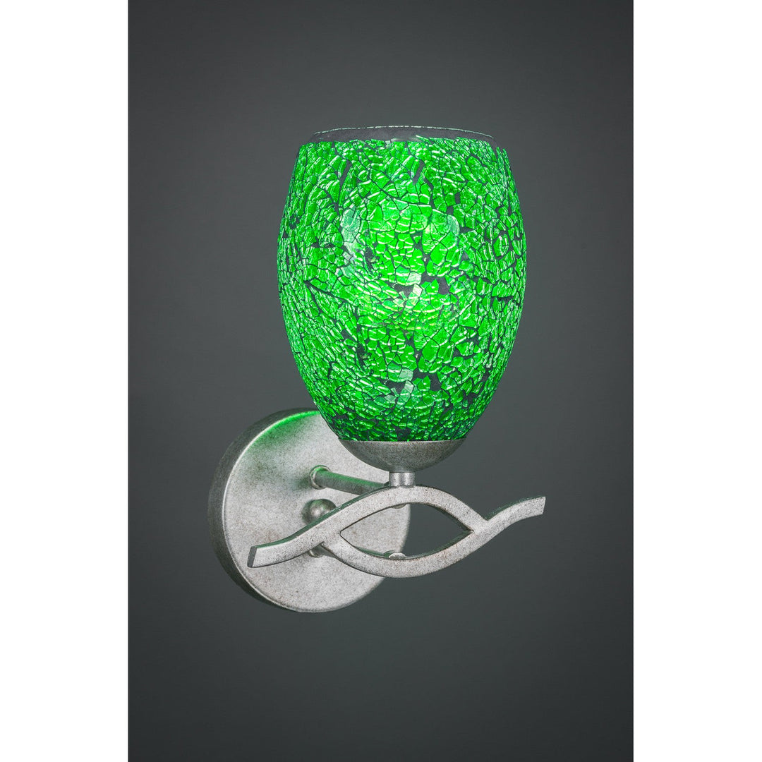 Toltec Revo 141-as-5057 Wall Sconce Light - Aged Silver