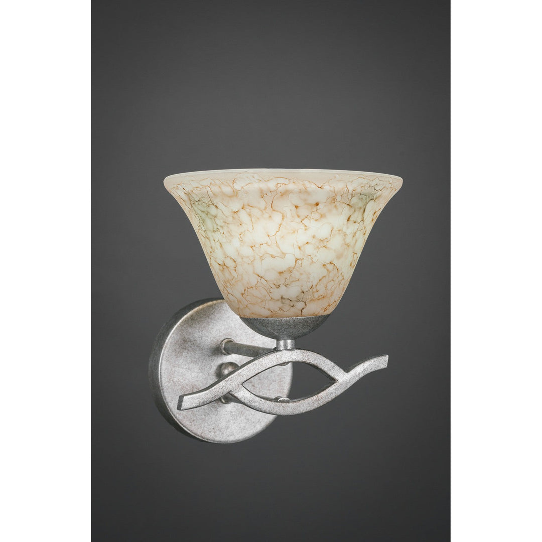 Toltec Revo 141-as-508 Wall Sconce Light - Aged Silver