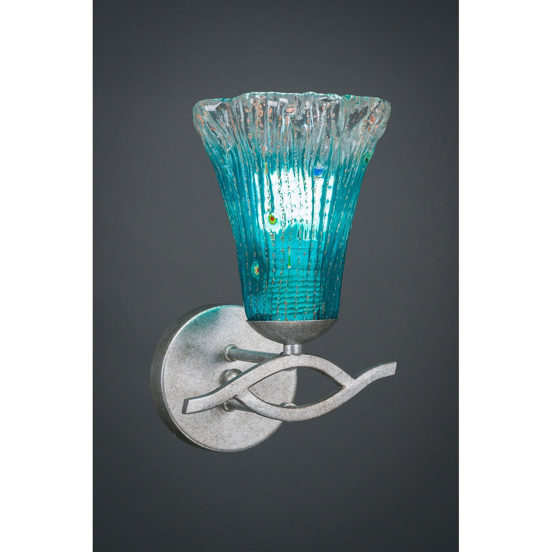 Toltec Revo 141-as-725 Wall Sconce Light - Aged Silver