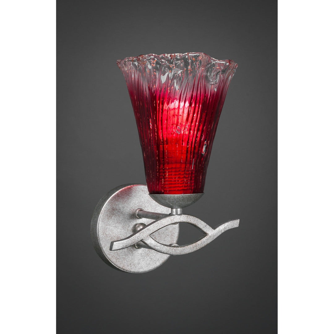 Toltec Revo 141-as-726 Wall Sconce Light - Aged Silver