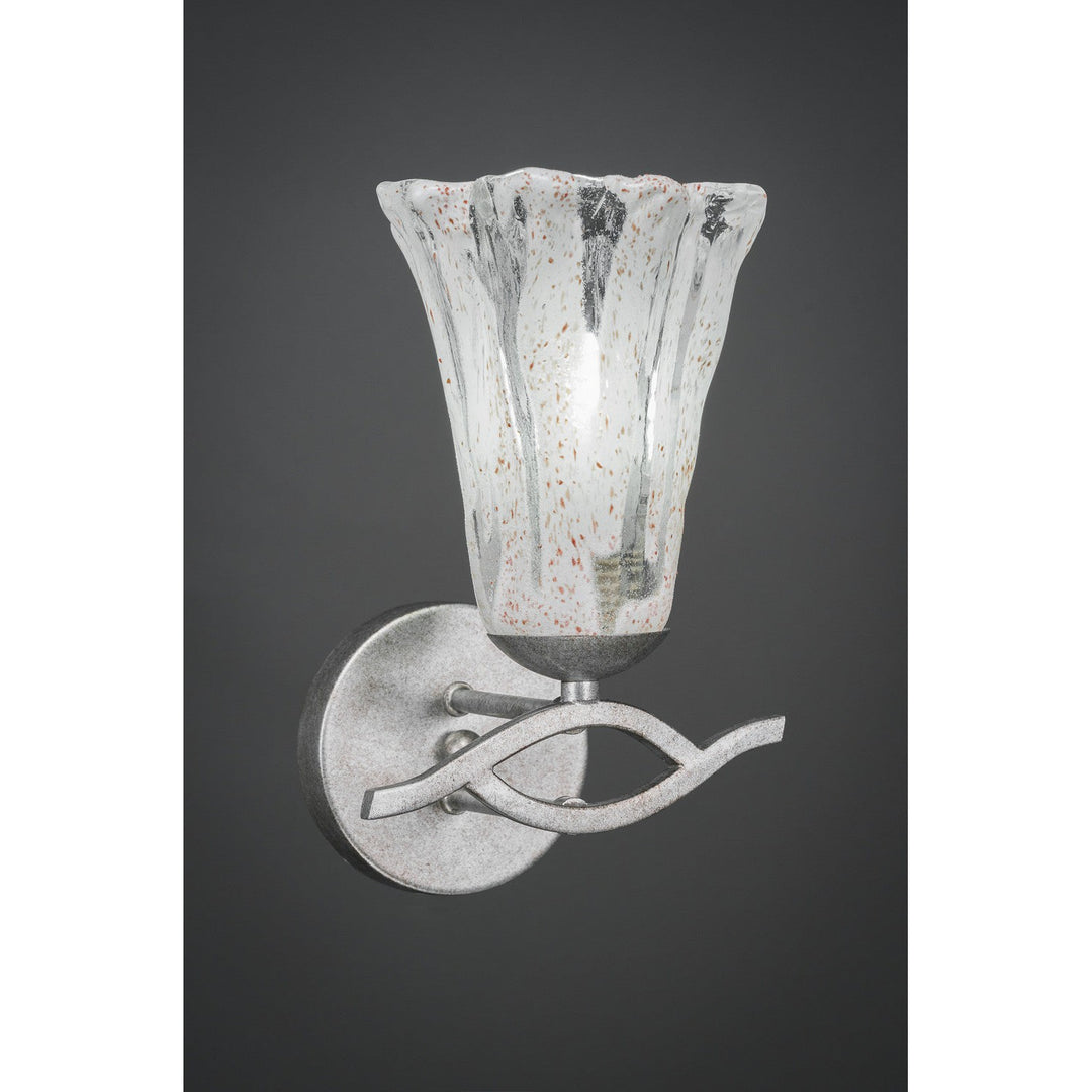 Toltec Revo 141-as-729 Wall Sconce Light - Aged Silver