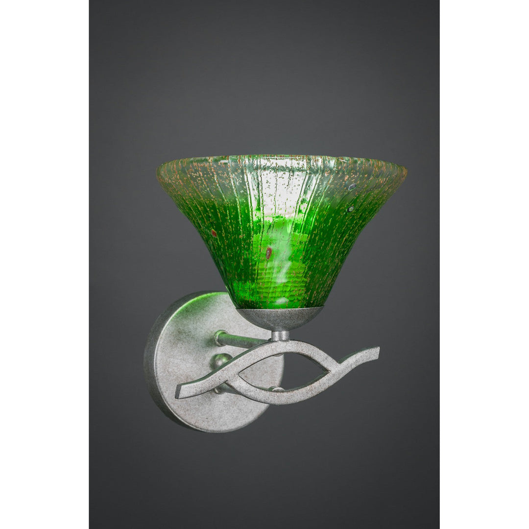 Toltec Revo 141-as-753 Wall Sconce Light - Aged Silver