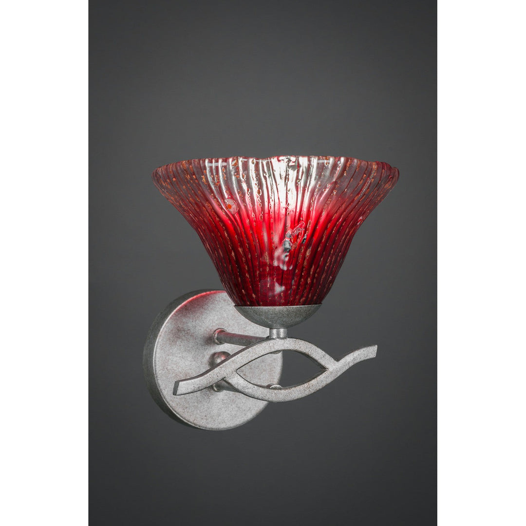 Toltec Revo 141-as-756 Wall Sconce Light - Aged Silver