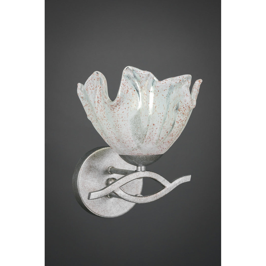 Toltec Revo 141-as-759 Wall Sconce Light - Aged Silver