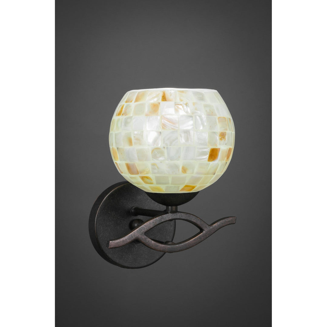 Toltec Revo 141-dg-405 Wall Sconce Light - Dark Granite