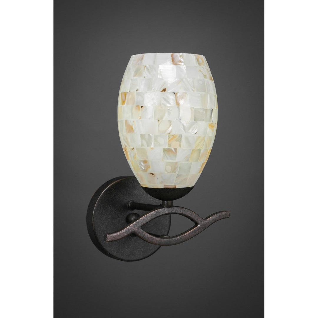 Toltec Revo 141-dg-406 Wall Sconce Light - Dark Granite