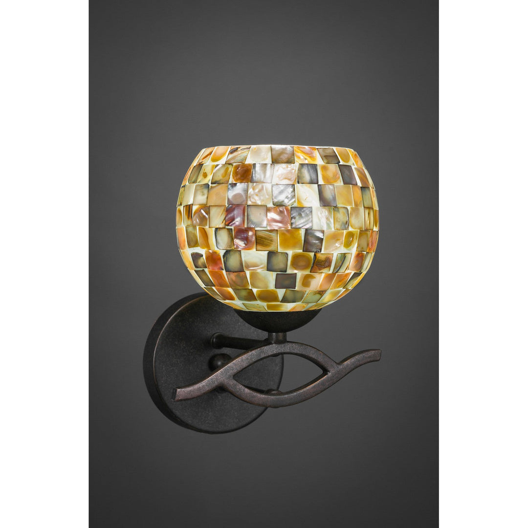 Toltec Revo 141-dg-407 Wall Sconce Light - Dark Granite