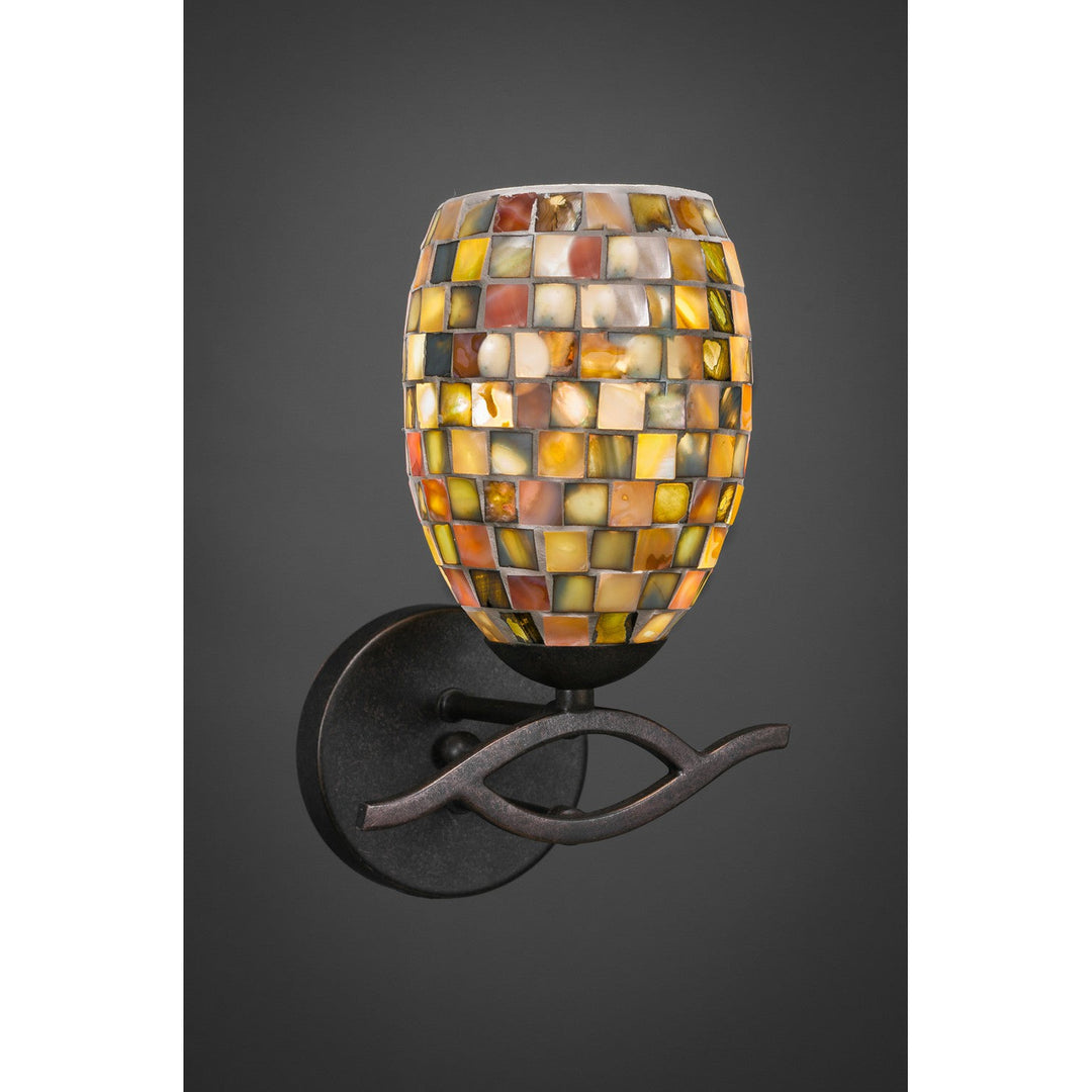 Toltec Revo 141-dg-408 Wall Sconce Light - Dark Granite