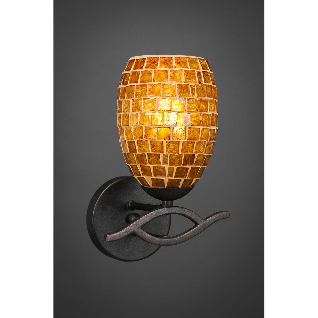 Toltec Revo 141-dg-409 Wall Sconce Light - Dark Granite