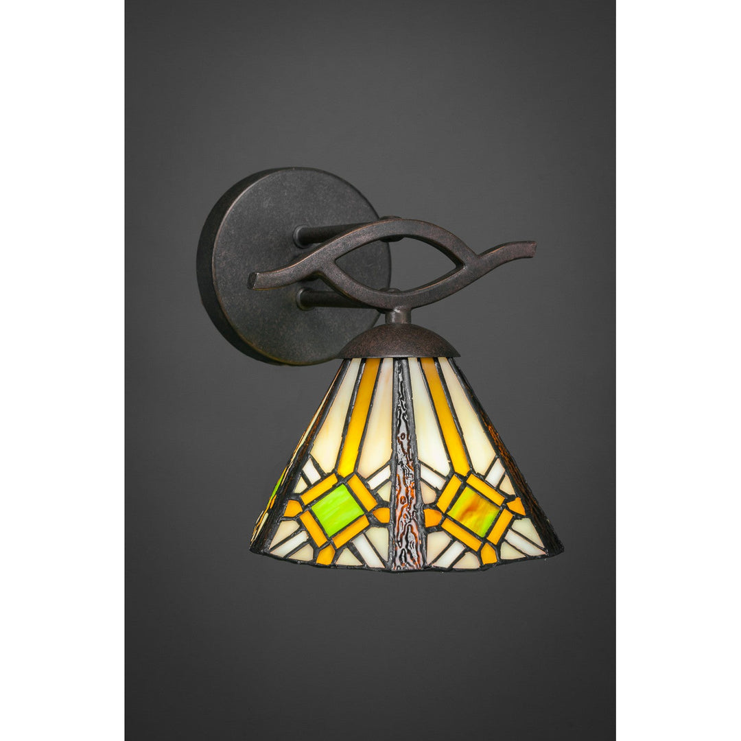 Toltec Revo 141-dg-9615 Wall Sconce Light - Dark Granite