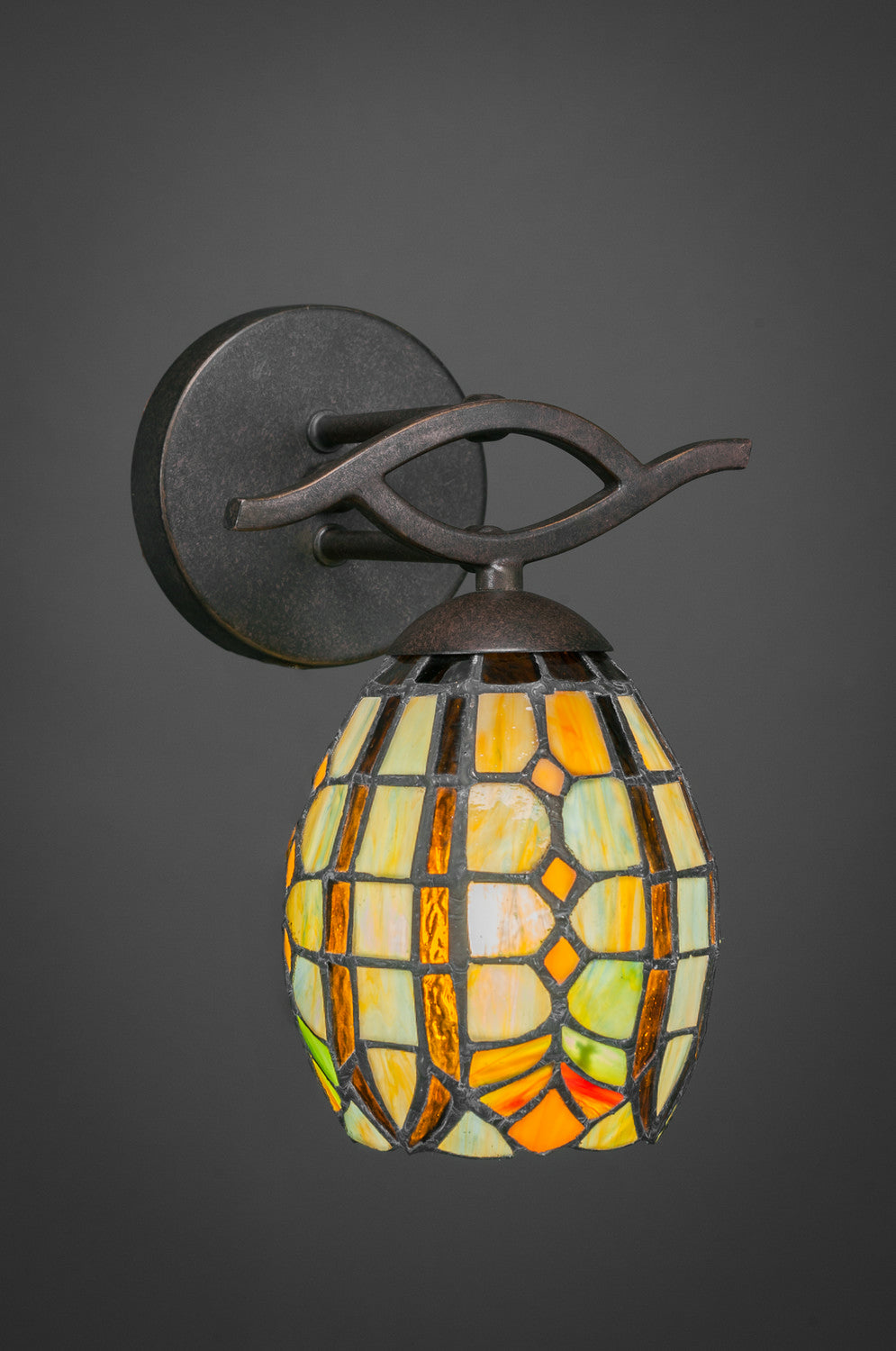 Toltec Revo 141-DG-9871 Wall Sconce Light - Dark Granite