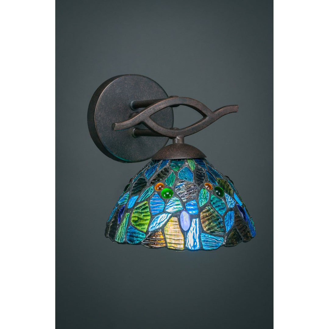 Toltec Revo 141-dg-9955 Wall Sconce Light - Dark Granite