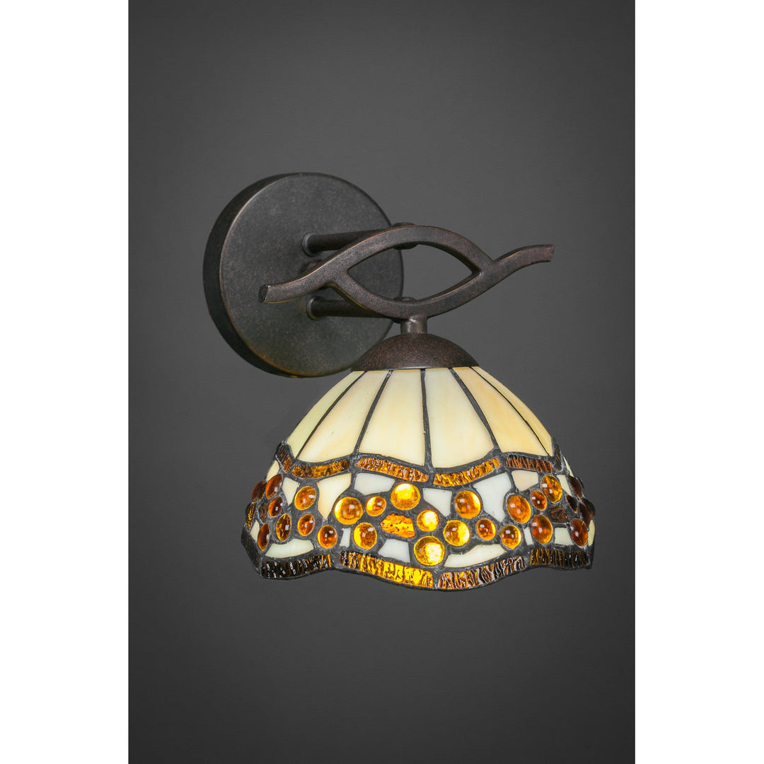 Toltec Revo 141-dg-9975 Wall Sconce Light - Dark Granite