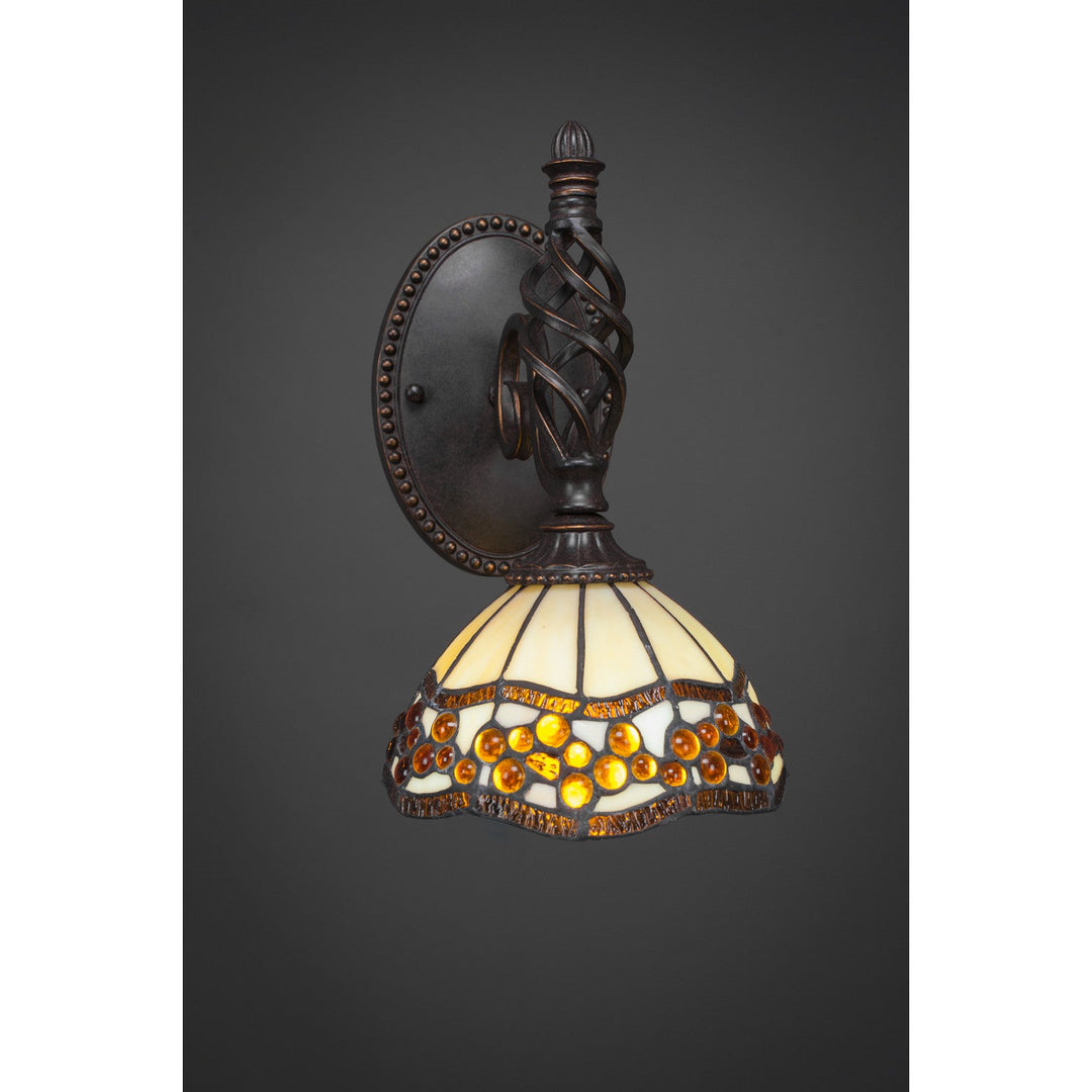 Toltec Eleganté 161-dg-9975 Wall Sconce Light - Dark Granite