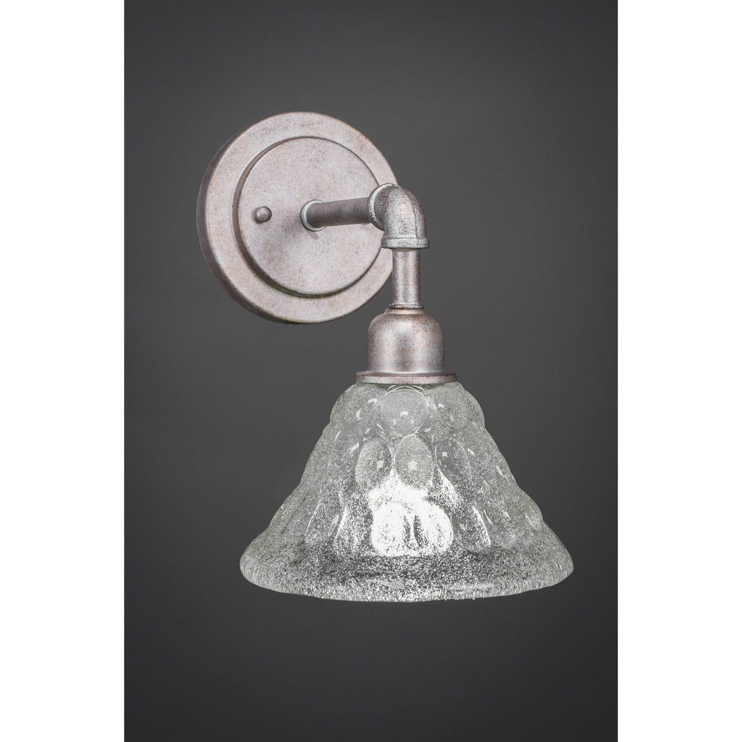 Toltec Vintage 181-as-451 Wall Sconce Light - Aged Silver