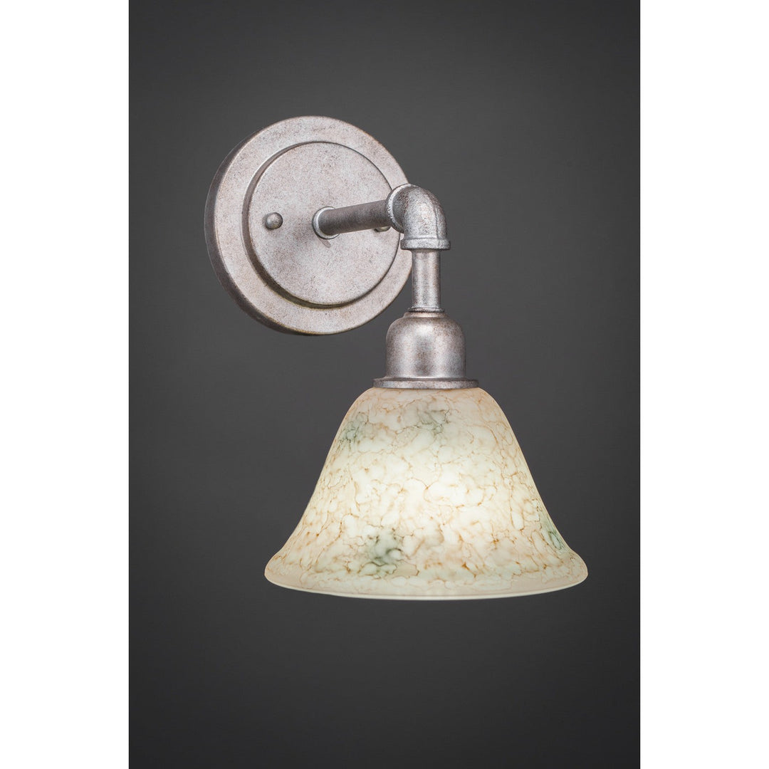 Toltec Vintage 181-as-508 Wall Sconce Light - Aged Silver