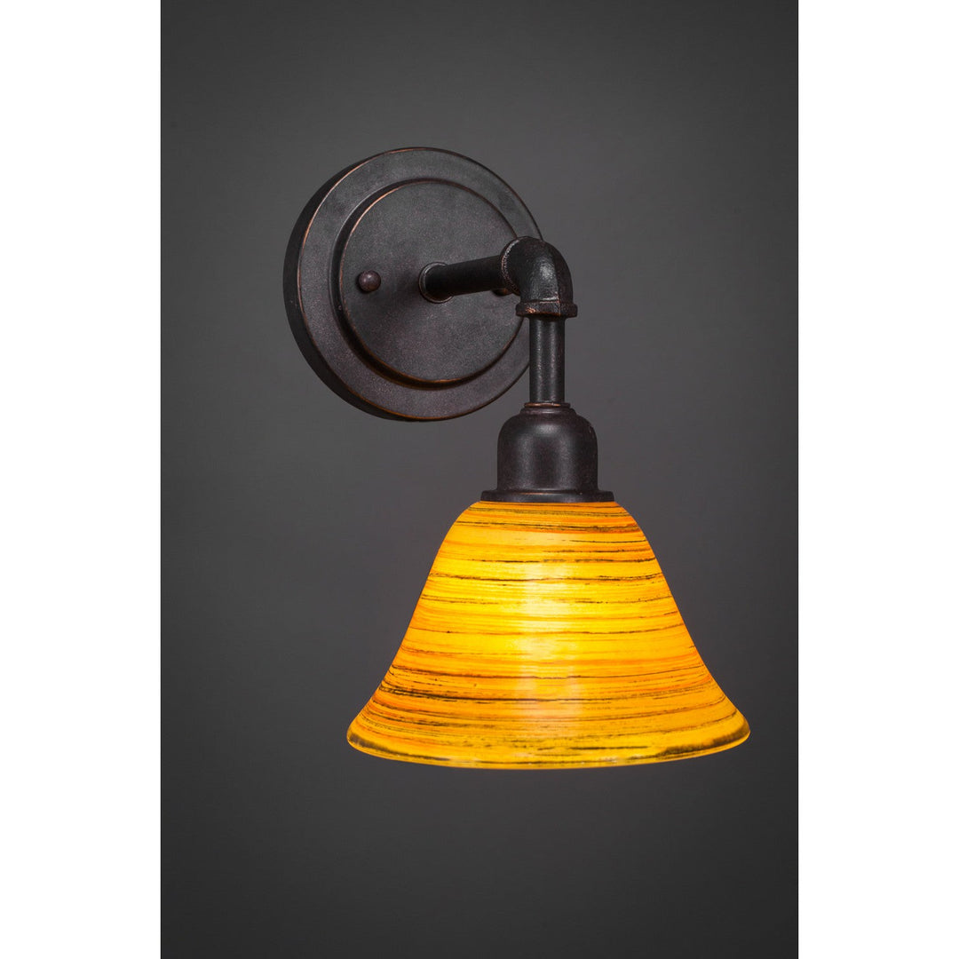 Toltec Vintage 181-dg-454 Wall Sconce Light - Dark Granite