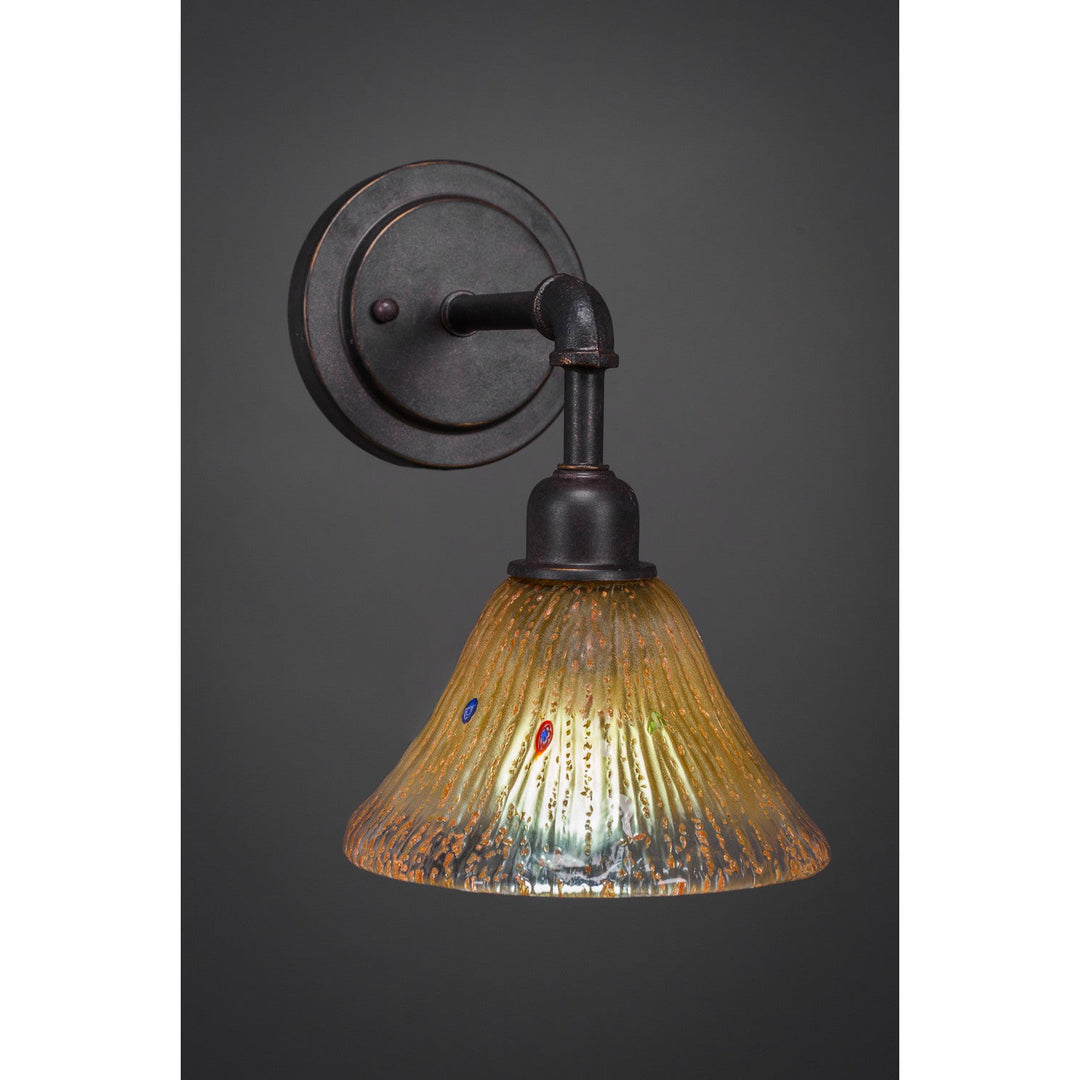 Toltec Vintage 181-dg-750 Wall Sconce Light - Dark Granite