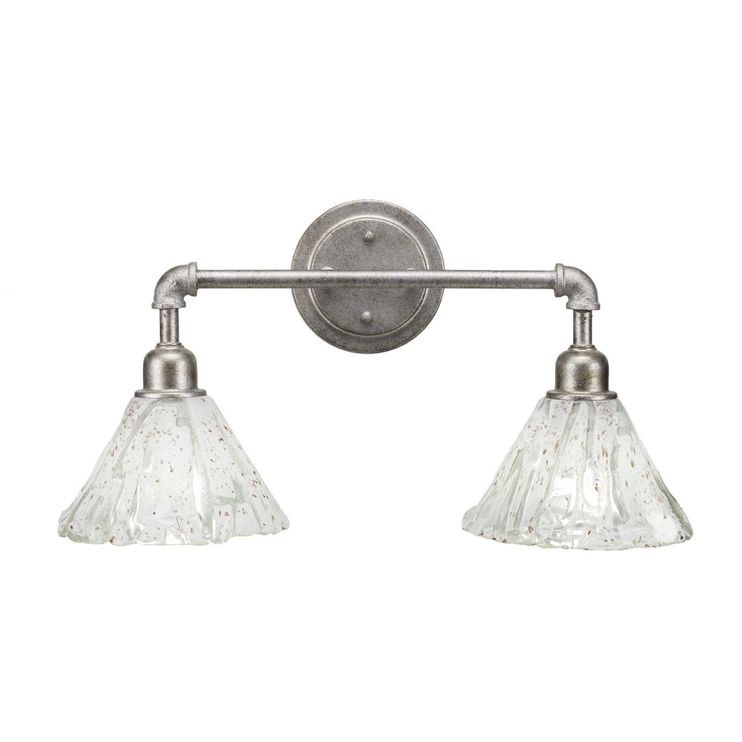 Toltec Vintage 182-as-7195 Bath Vanity Light 20 in. wide - Aged Silver