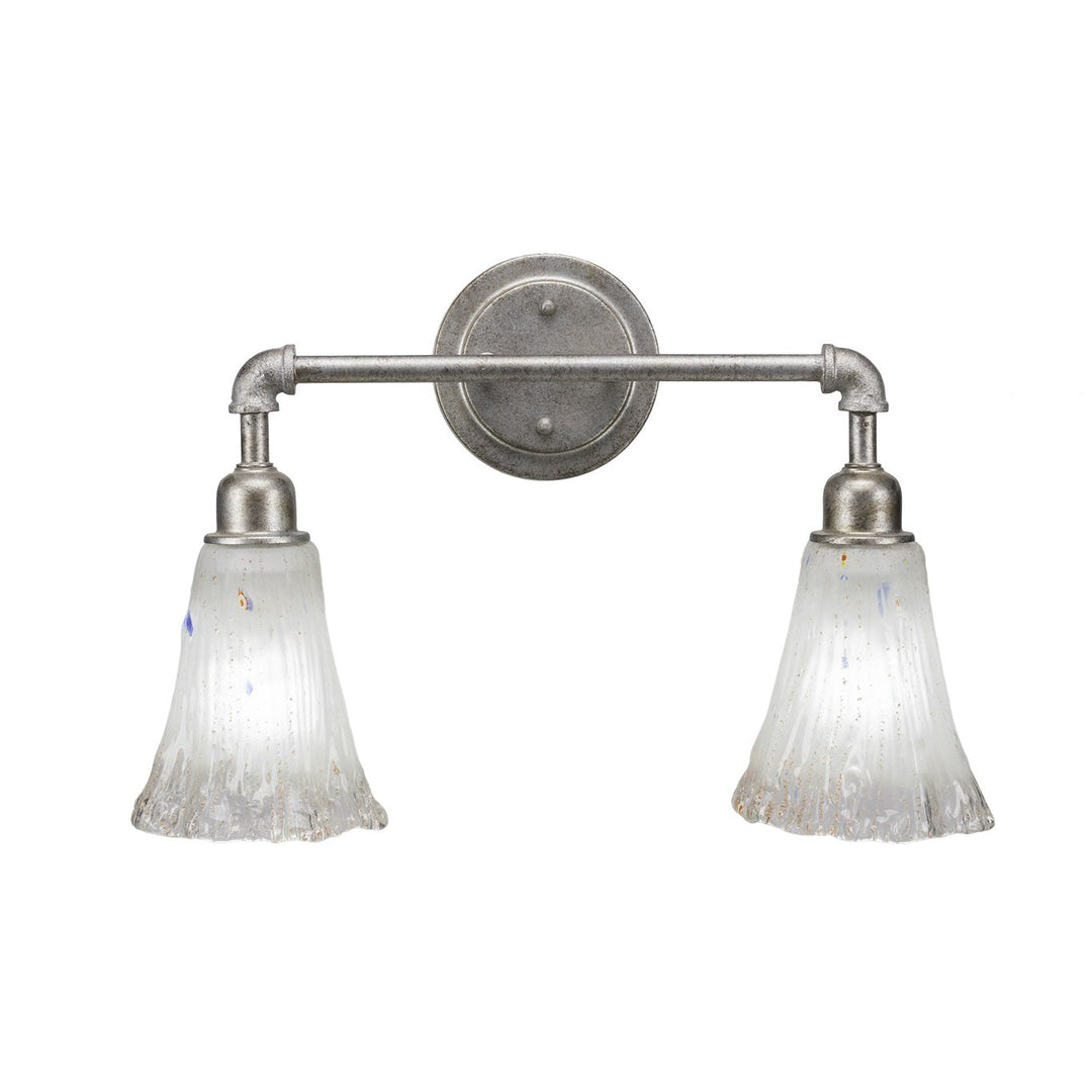 Toltec Vintage 182-as-721 Bath Vanity Light 19 in. wide - Aged Silver