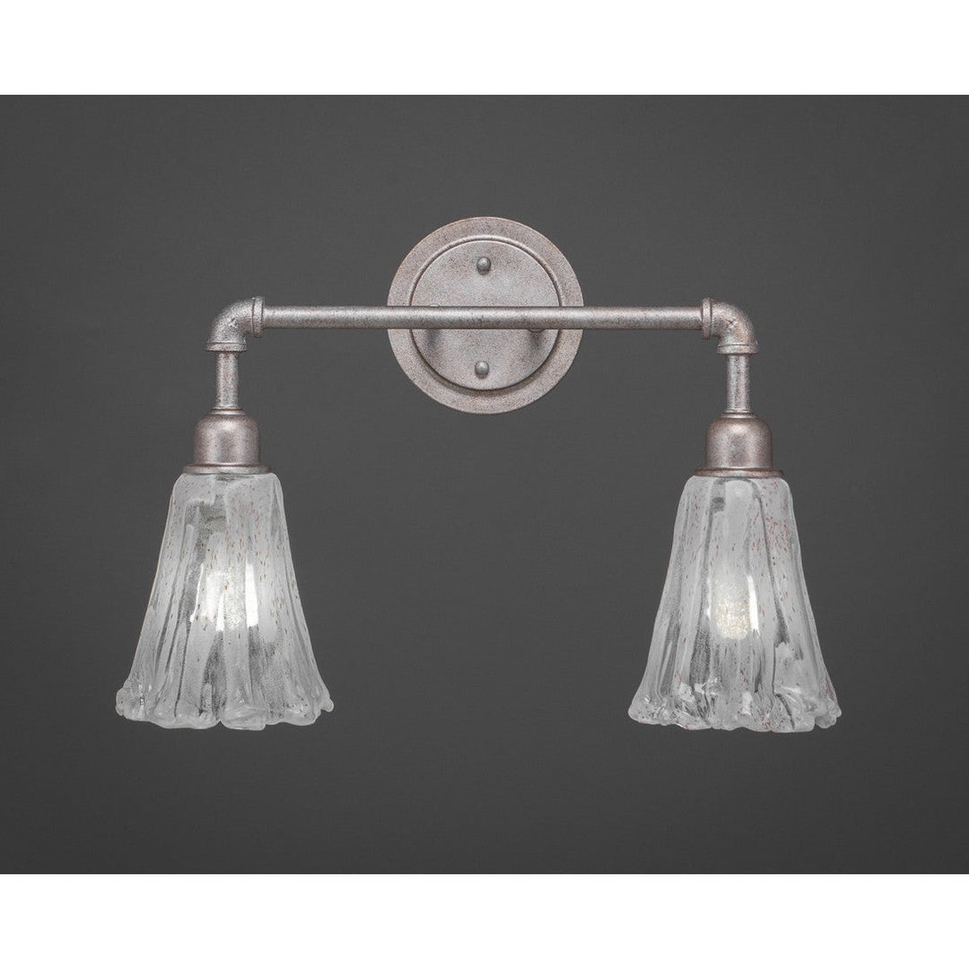 Toltec Vintage 182-as-729 Bath Vanity Light 19 in. wide - Aged Silver