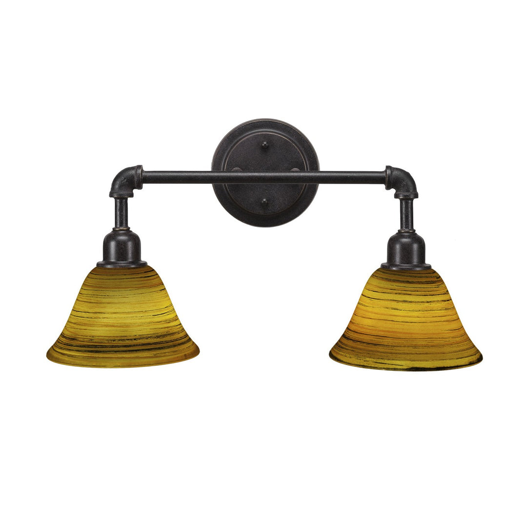 Toltec Vintage 182-dg-454 Bath Vanity Light 20 in. wide - Dark Granite