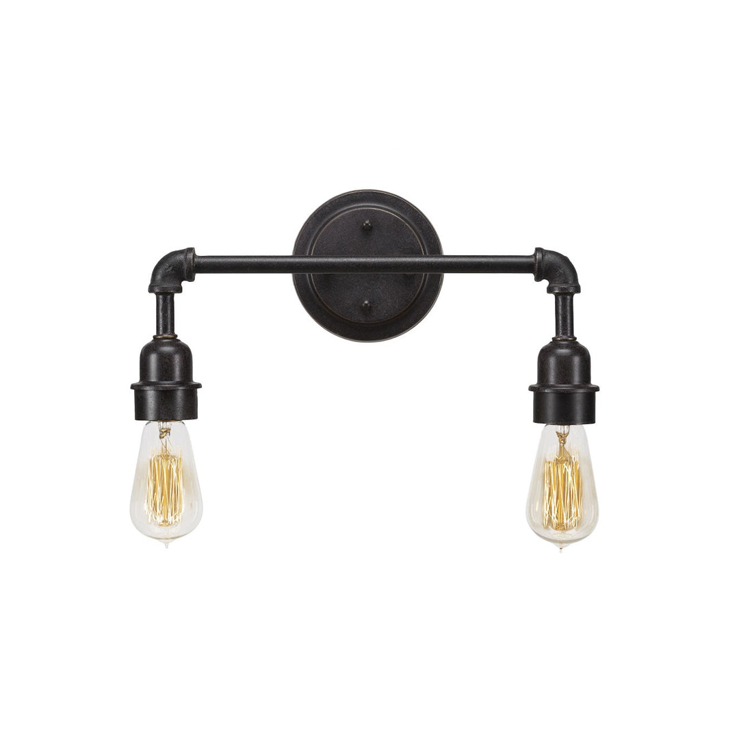 Toltec Vintage 182-dg-at18 Bath Vanity Light 16 in. wide - Dark Granite