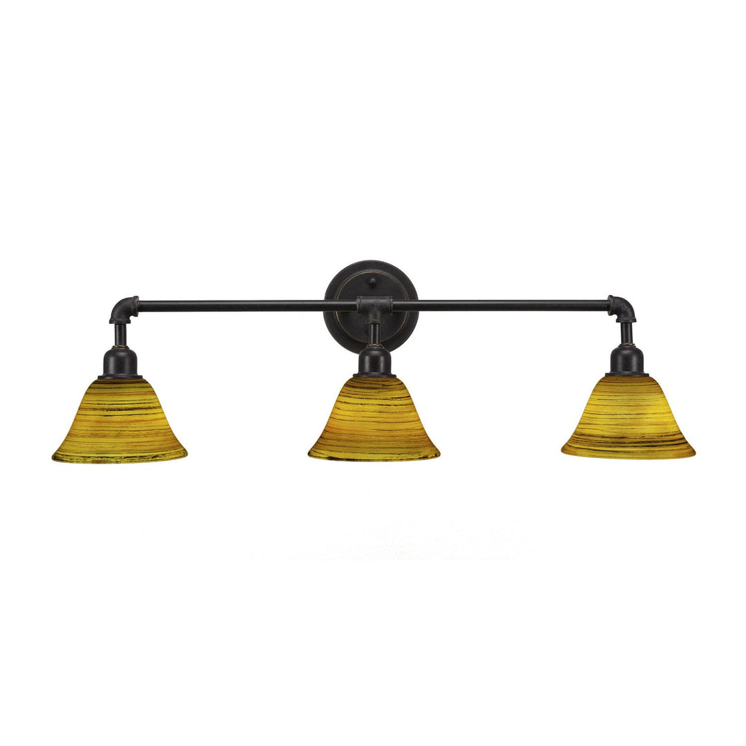 Toltec Vintage 183-dg-454 Bath Vanity Light 33 in. wide - Dark Granite