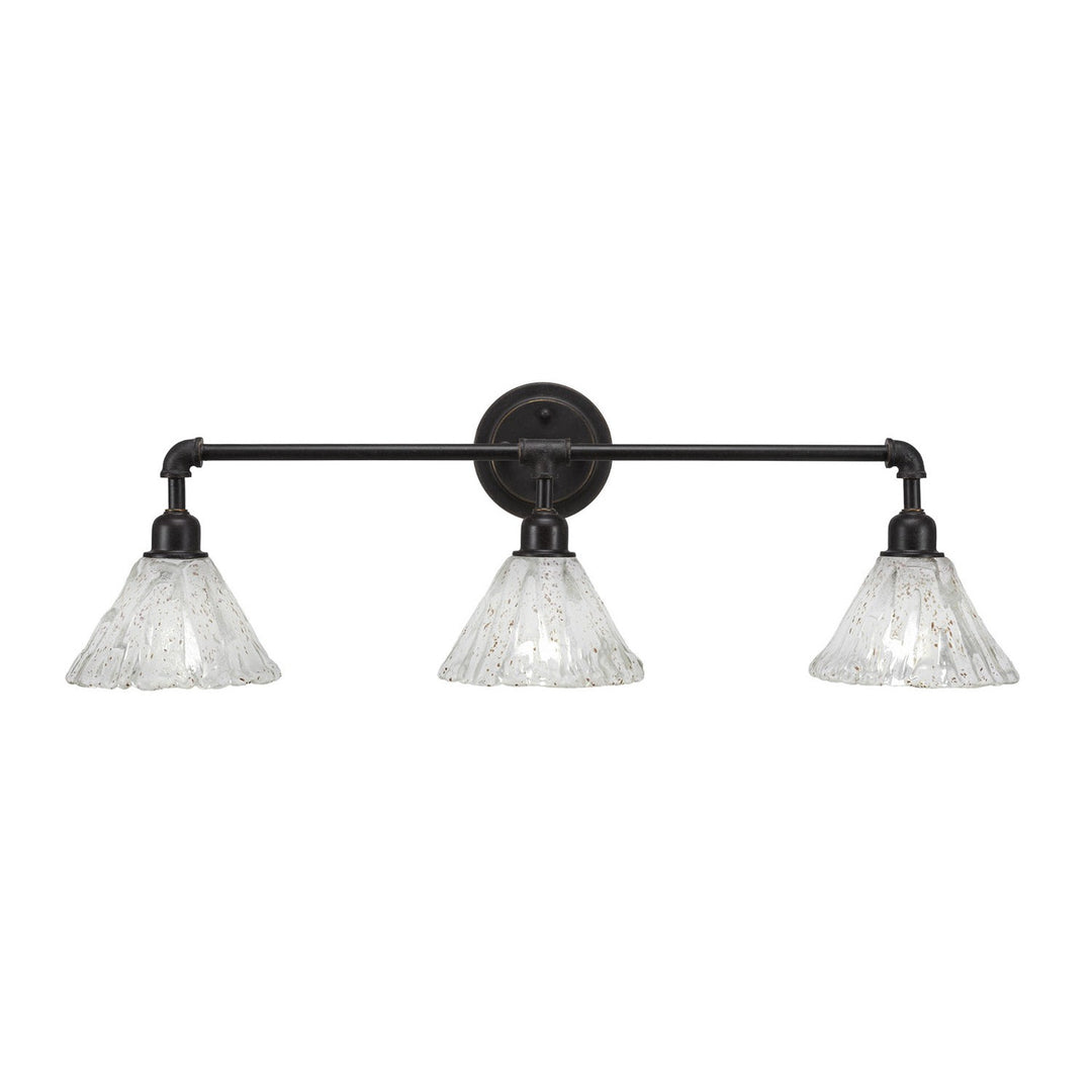 Toltec Vintage 183-dg-7195 Bath Vanity Light 33 in. wide - Dark Granite