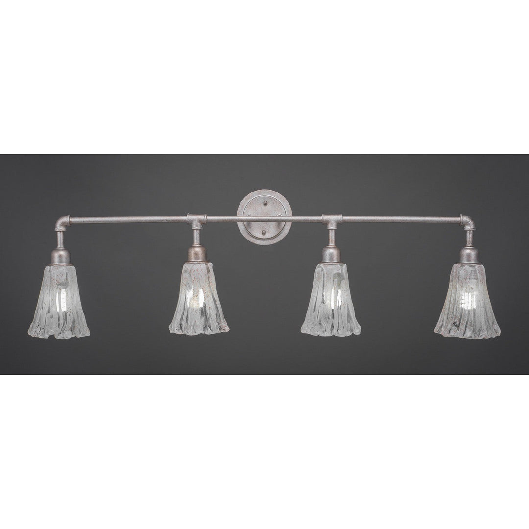 Toltec Vintage 184-as-729 Bath Vanity Light 43 in. wide - Aged Silver