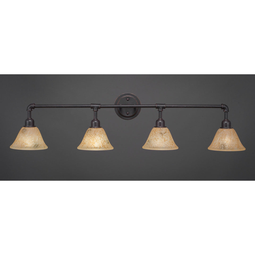 Toltec Vintage 184-dg-508 Bath Vanity Light 44 in. wide - Dark Granite