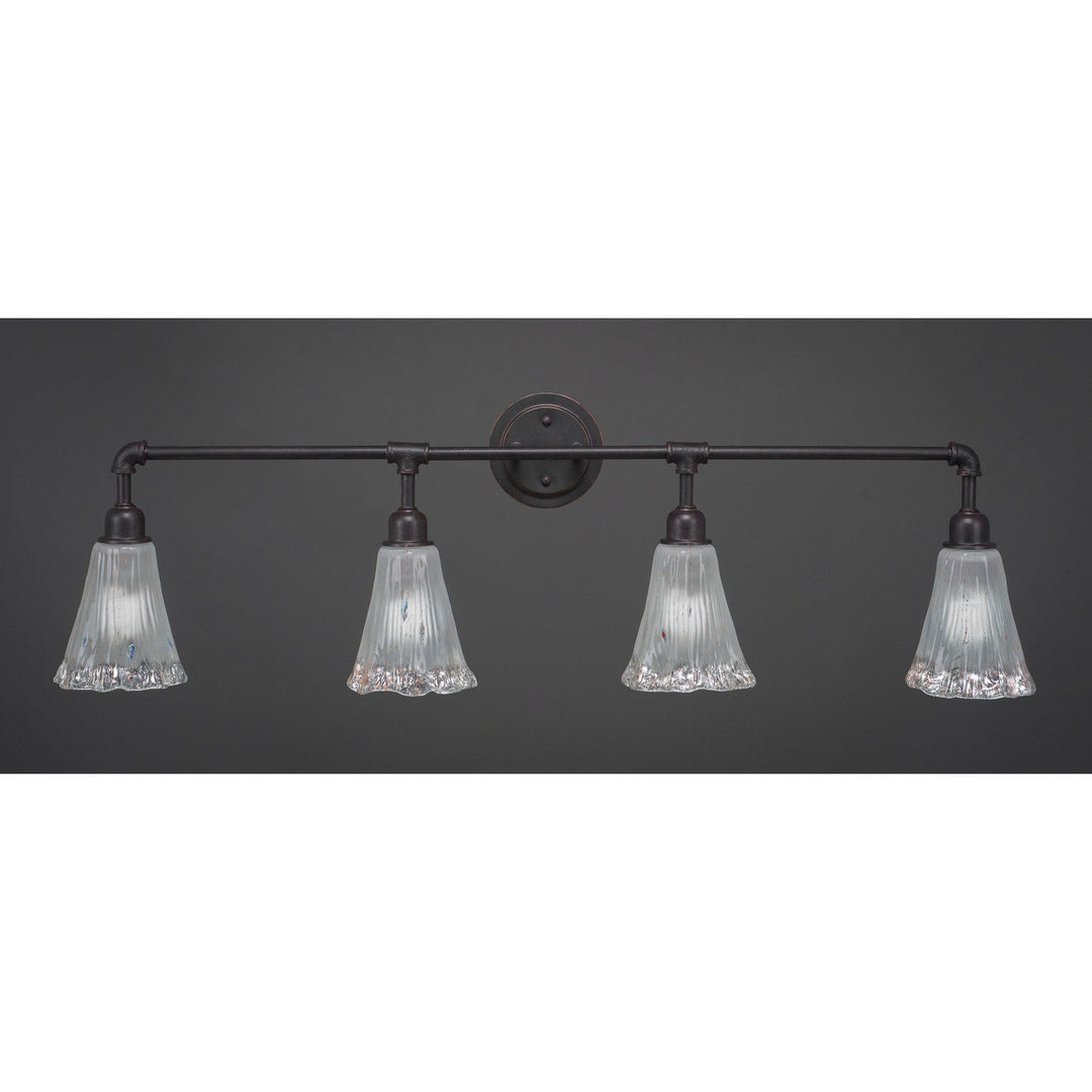 Toltec Vintage 184-dg-721 Bath Vanity Light 43 in. wide - Dark Granite