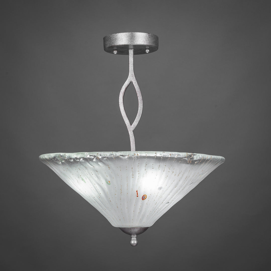 Toltec Revo 242-as-711 Ceiling Light - Aged Silver