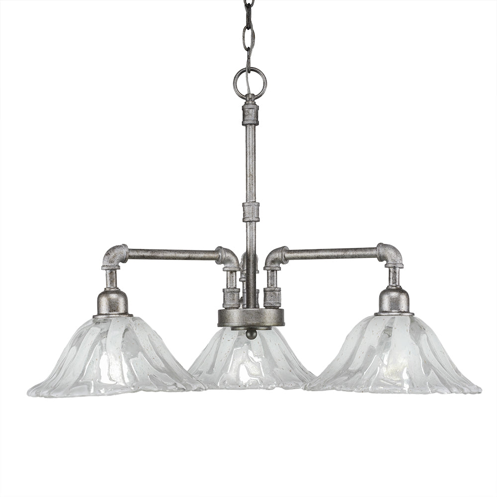 Toltec Vintage 283-as-7193 Chandelier Light - Aged Silver