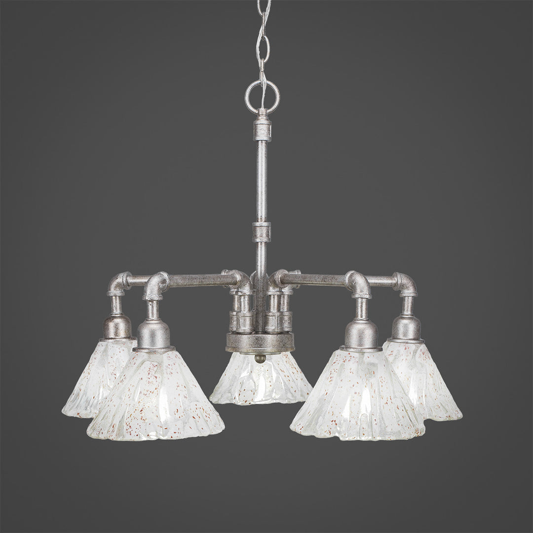 Toltec Vintage 285-as-7195 Chandelier Light - Aged Silver