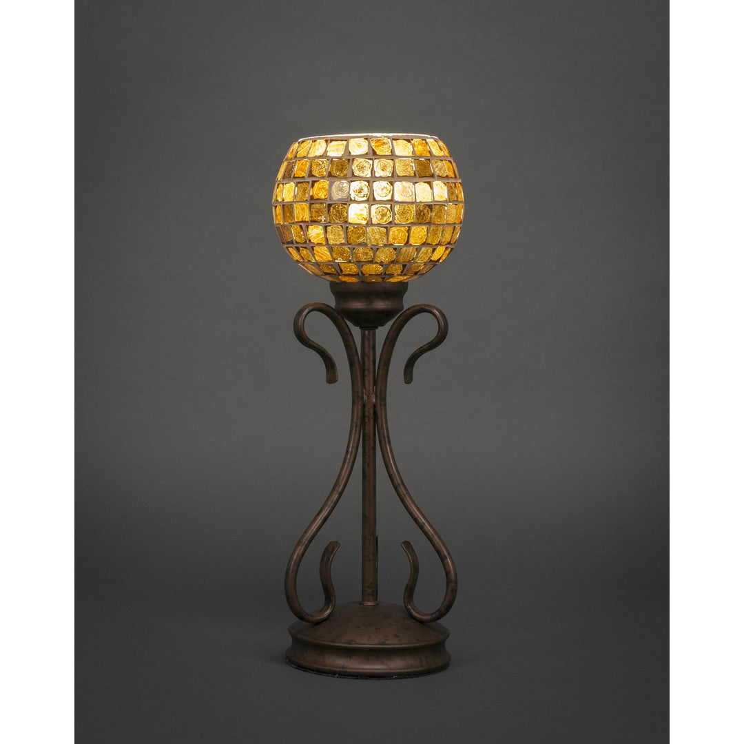 Toltec Lighting 31-BRZ-402  Swan Lamp Bronze