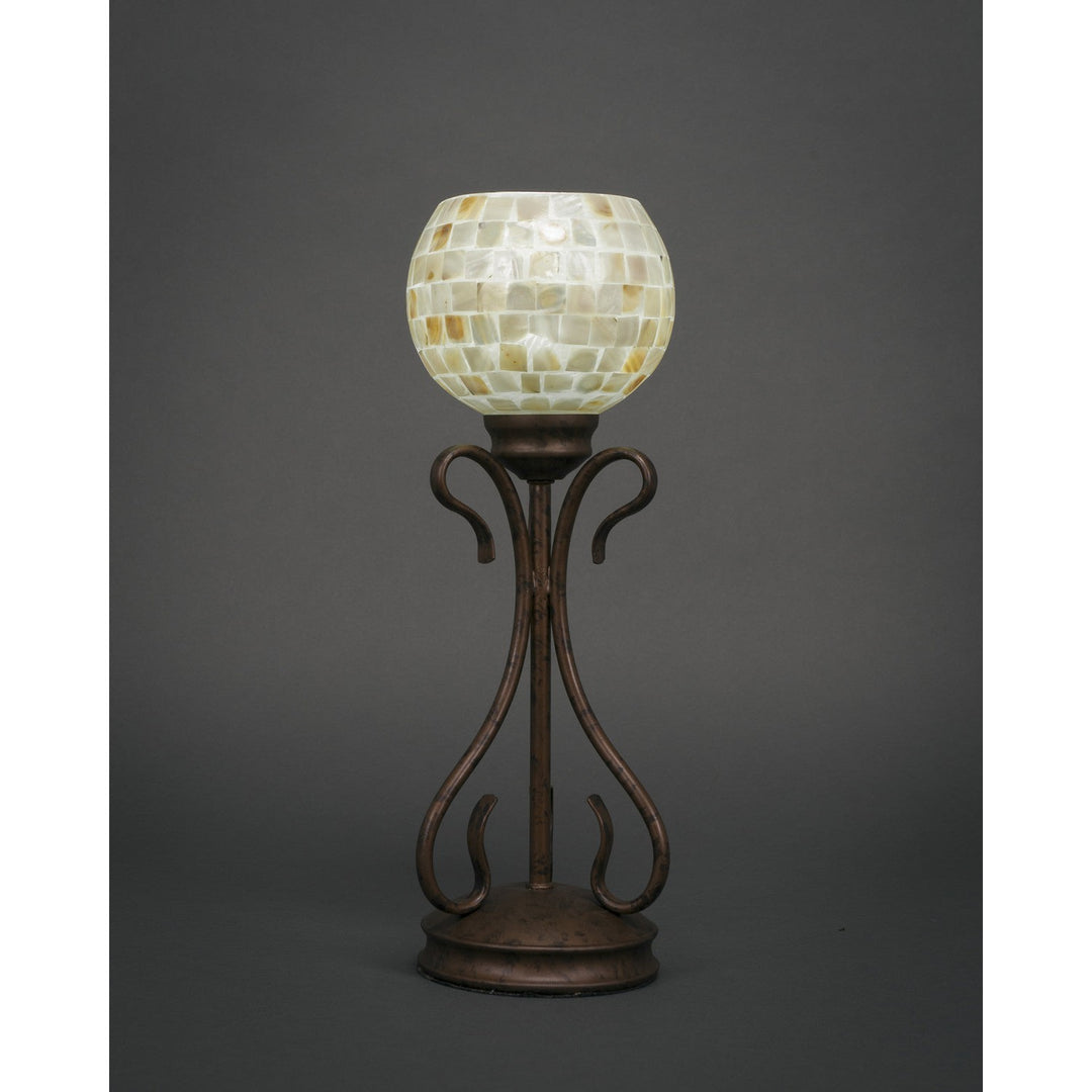 Toltec Lighting 31-BRZ-405  Swan Lamp Bronze