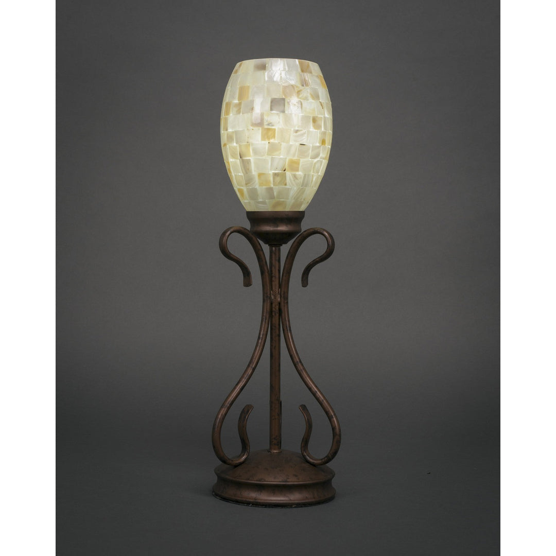 Toltec Lighting 31-BRZ-406  Swan Lamp Bronze